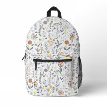 Élégant sac à dos pour fille en Imaginaire floral 