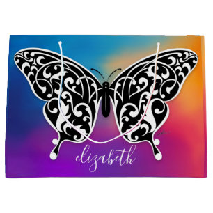 Elégant sac cadeau papillon design par Eksi