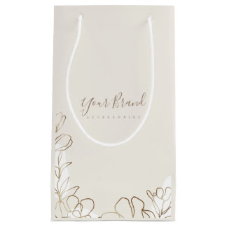 Élégant sac en ivoire floral personnalisé petit sa