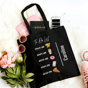 Élégant Sac fourre-tout de liste Noir à faire