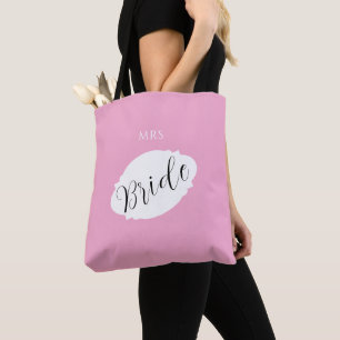 Élégant Sac fourre-tout de mariée - Nom personnali