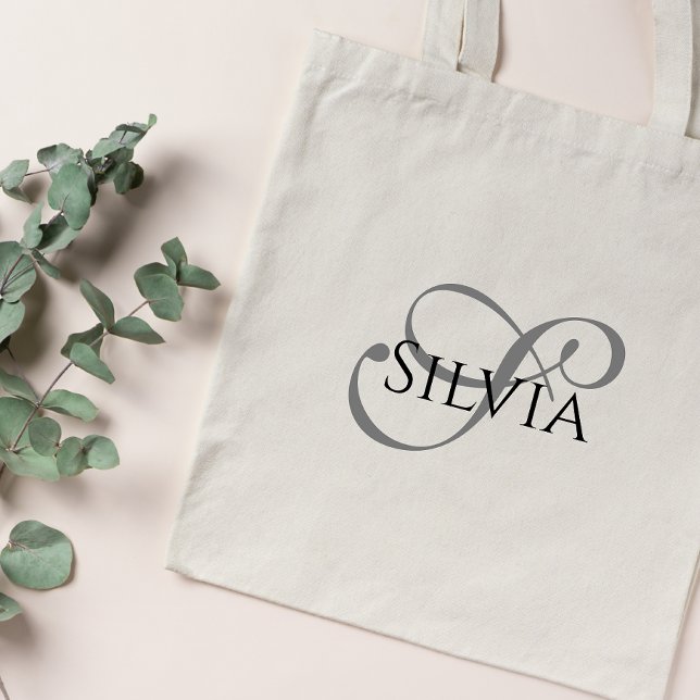 Élégant Sac fourre-tout de monogramme cadeau de se (Créateur téléchargé)