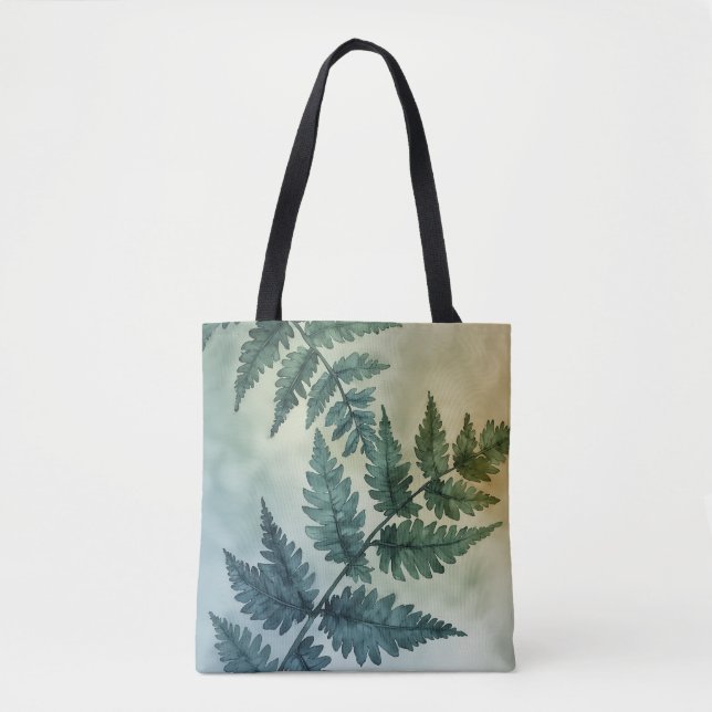 Élégant Sac fourre-tout Feuille verte (Devant)