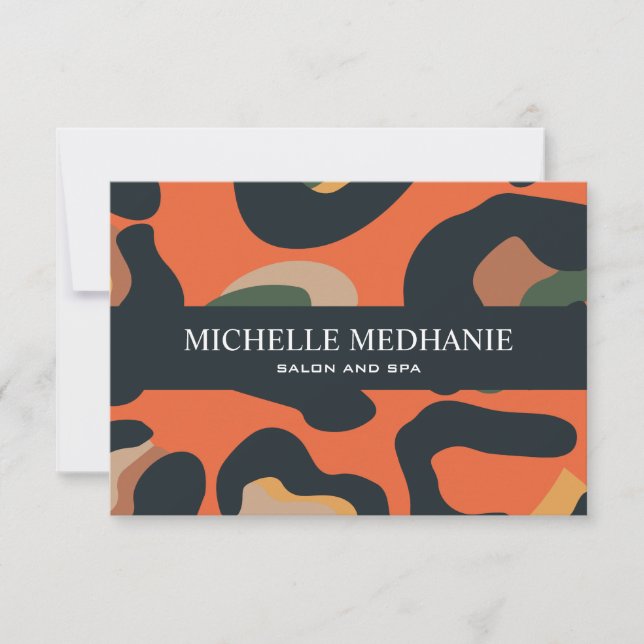 Elegant Safari Animal Skin Leopard Gift Card (Front)