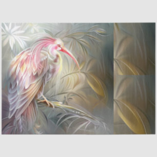 Elegant Safari Birds Floral Ephemera Decoupage Tissue Paper
