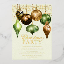 Elegant Safari Gold Ornament Christmas Party