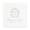 Elegant Sage Chinoiserie Monogram Crest Wedding