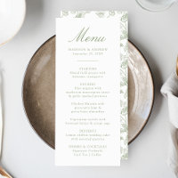 Elegant Sage Chinoiserie Victorian Floral Wedding