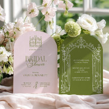 Elegant Sage Green & Blush Garden Bridal Shower