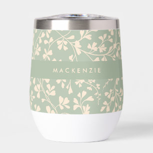 Elegant Sage Green Botanical Personalized