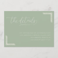 Elegant Sage Green Calligraphy