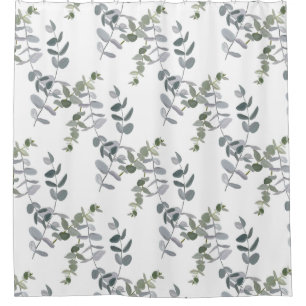 Elegant Sage Green Eucalyptus Leaves Pattern