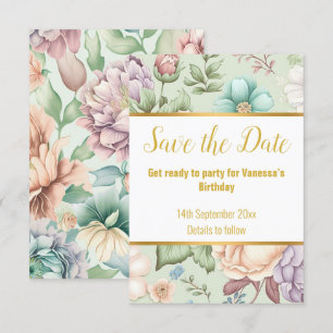 ELEGANT SAGE GREEN FLORAL RESPONSE RSVP CARD