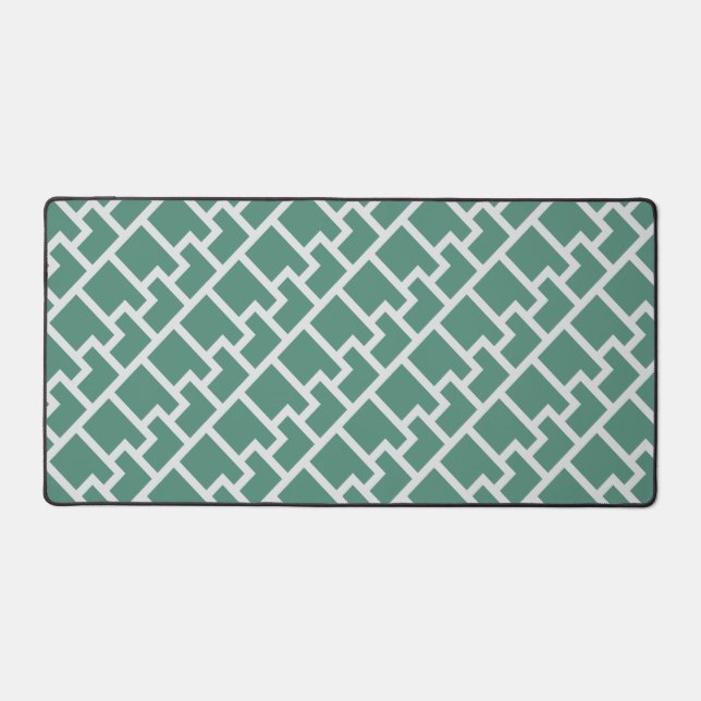 Elegant Sage Green Geometric Pattern (Recto)