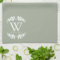Elegant Sage Green Monogram