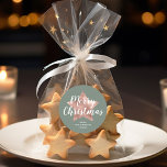 Elegant Sage Green Rose Gold Star Christmas Classic Round Sticker<br><div class="desc">Personalized Elegant Sage Green Rose Gold Star Christmas Classic Round Sticker.</div>