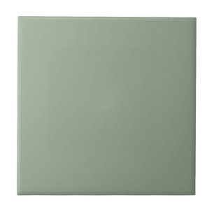 Elegant Sage Green Solid Color Tile
