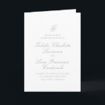 Elegant Sage Green Traditional Wedding Program<br><div class="desc">Classic style wedding programs featuring a simple and timeless design with elegant script and traditional serif fonts.</div>