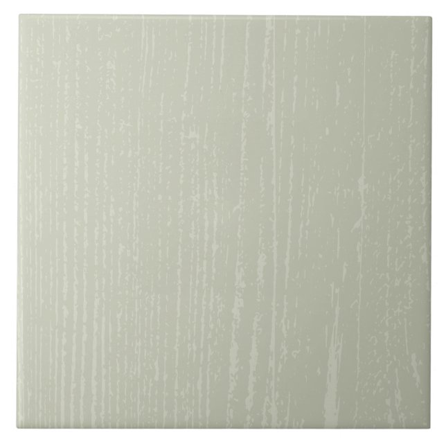 Elegant Sage Green Wood Grain Tile (Front)