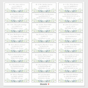 Elegant Sage Greenery Guest Address Labels