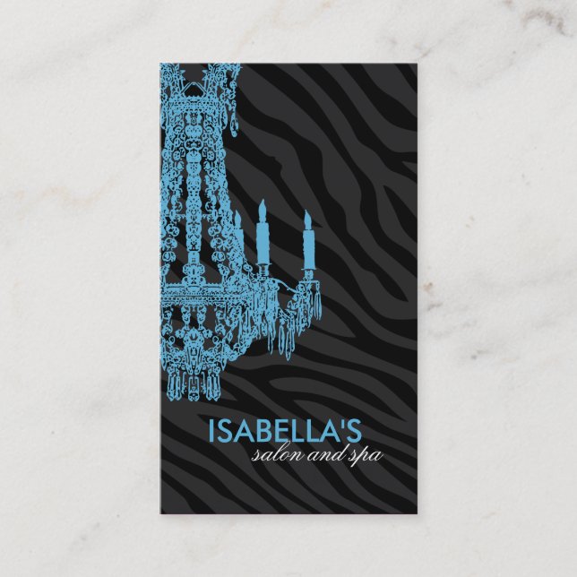Elegant Salon and Spa Business Card (Front)