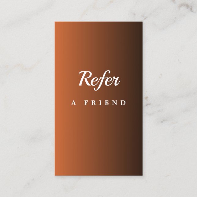 Elegant Salon & Spa Referral Card (Devant)