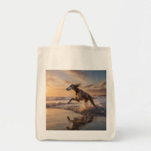 Elegant Saluki Grocery Tote
