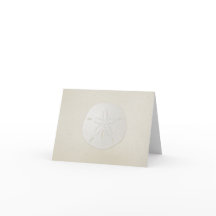 Elegant Sand Dollar Blank Note Card