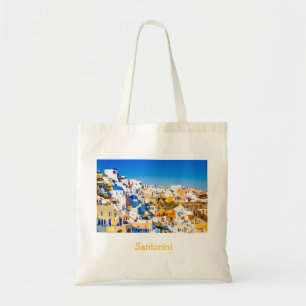 Elegant Santorini Greece Scenic Tote Bag