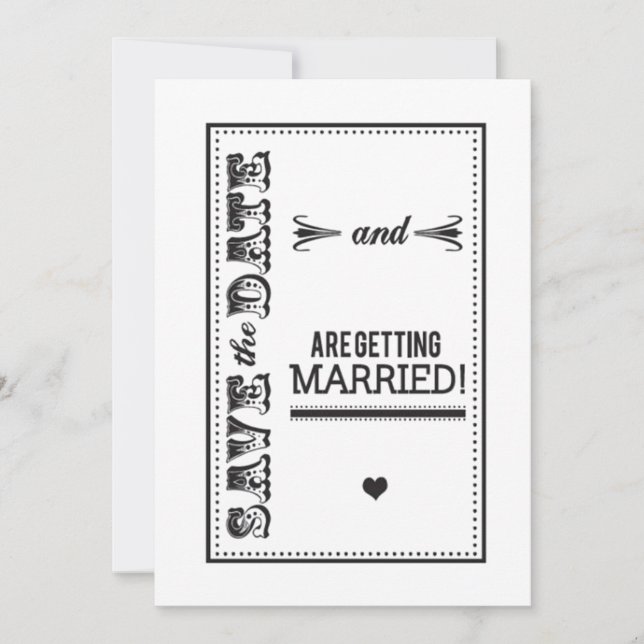 Elegant Save The Date (Front)