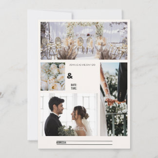 Elegant save the date card