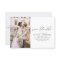 Elegant Save the Date Handwritten Photo Minimalist