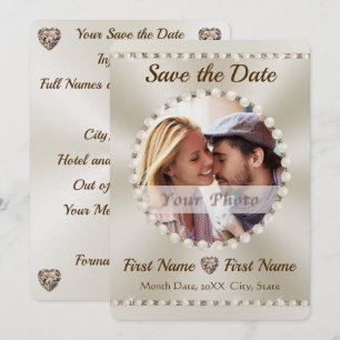 Elegant Save the Date Invitations, Customizable Invitation