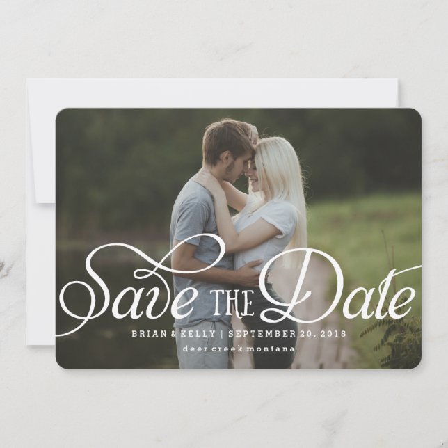 Elegant Save the Date | Photo Card (Front)