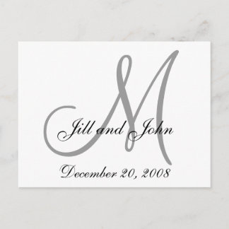Elegant Save the Date Postcards