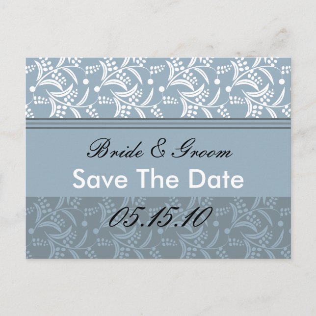 Elegant Save The Date Postcards (Front)