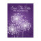 Elegant Save The Date Summer Sparkle Purple