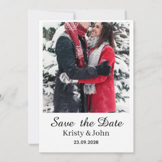 Elegant Save the Date Wedding Card