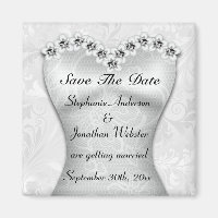 Elegant Save The Date Wedding Gown