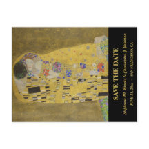 Elegant Save the Date with "The Kiss" / Website