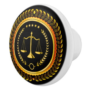 Elegant Scales of Justice Drawer Knobs - SRF