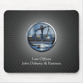Elegant Scales of Justice Mouse Pad