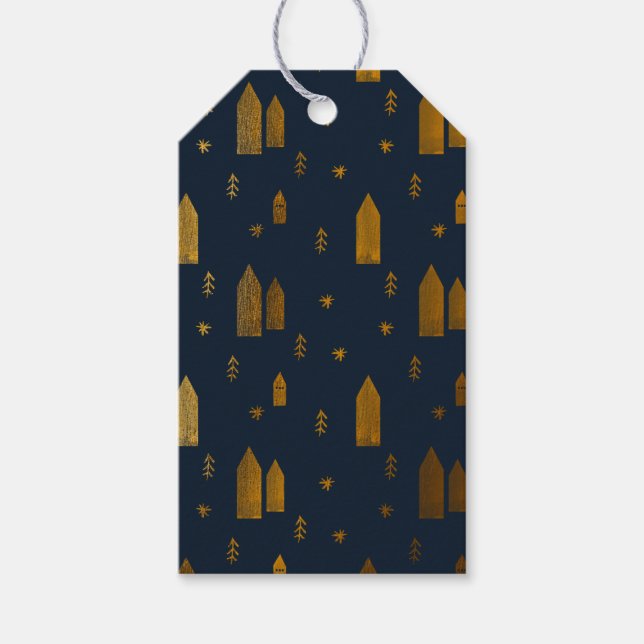 Elegant Scandinavian Christmas   Gift Tags (Front)