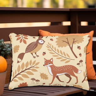 Elegant Scandinavian Fall Pattern Accent Pillow