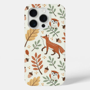 Elegant Scandinavian Fall Pattern iPhone 15 Pro Case