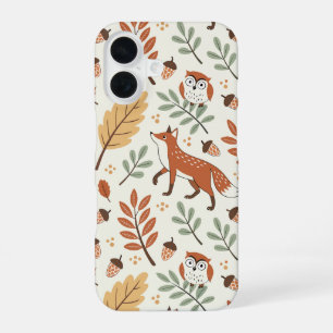 Elegant Scandinavian Fall Pattern iPhone 16 Case