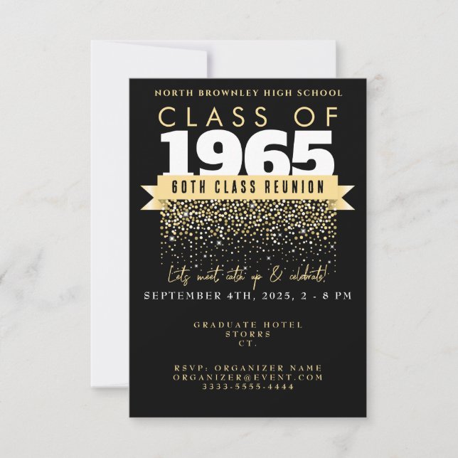 Elegant School Reunion Design Invitation (Front)