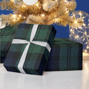 Elegant Scottish Tartan Plaid Christmas Wrapping Paper
