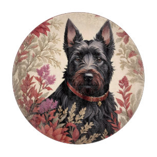Elegant Scottish Terrier Dog Portrait  Cutting Board