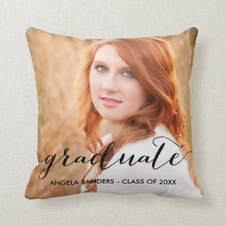 Elegant Script | 2017 Photo Graduate Pillow